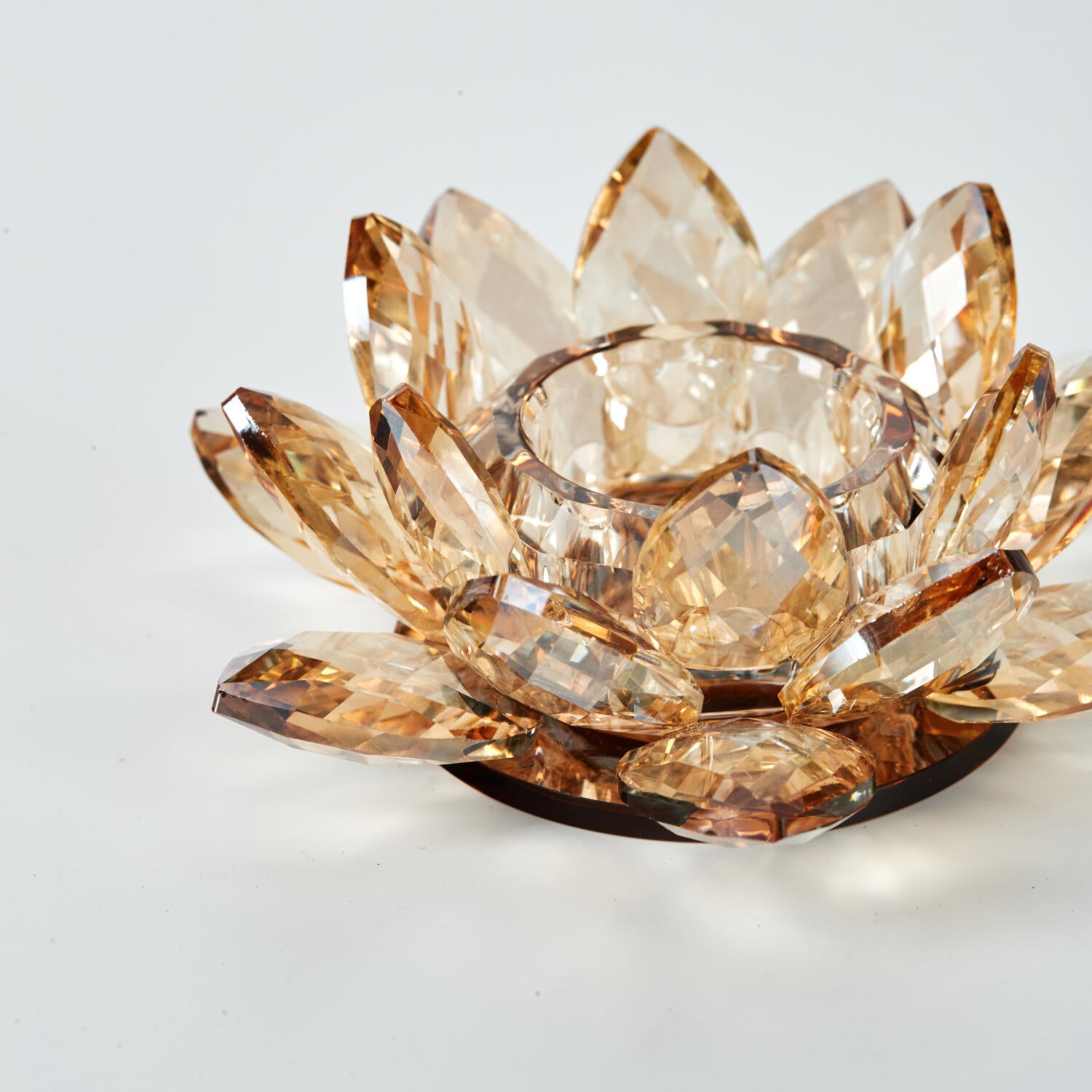 Lotus Votive fyrfadsstage, lille - Amber